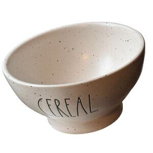 Rae Dunn White Speckled Cereal Breakfast Bowl Artisan by Magenta Ceramic NEW